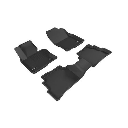 3D MAXPIDER 3D Maxpider L1MZ05801509 Carbon Fiber Embossed Pattern Kagu Black 1st Row 2nd Row for 2017 Mazda Cx-5 L1MZ05801509